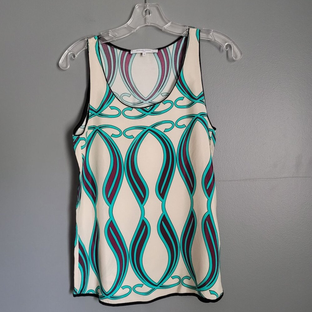 Gerard Darel Paris Women's Silk Blended Printed Tank Top. Size EU 36/US 4